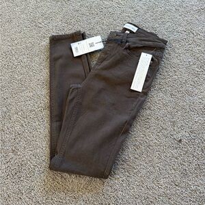 BNWT brown skinny jeans